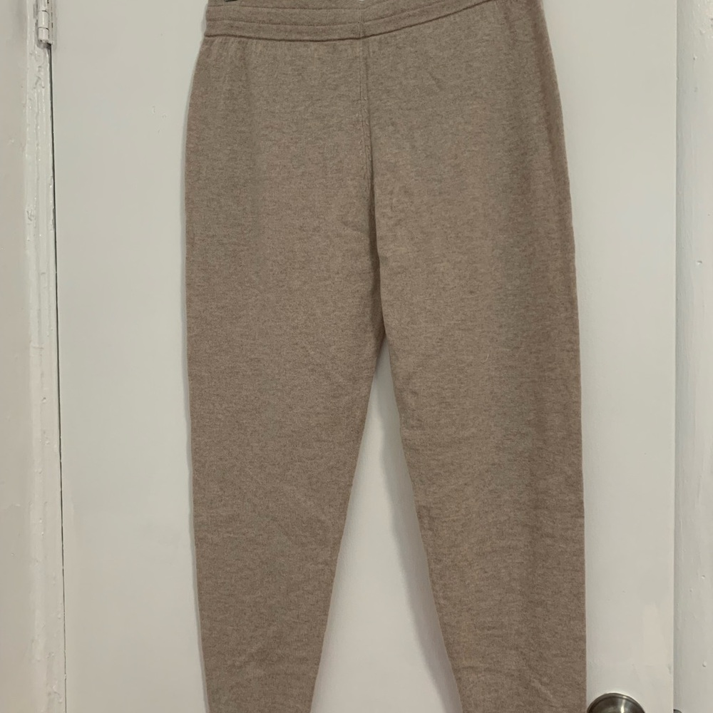 R Label Lounge Jogger in Heather Oatmeal Size M
